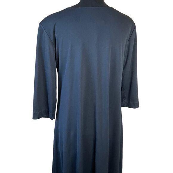 WESTSIDE Clothing Company Dress Size 8P Navy Blue and Red Vintage 1980's - Picture 11 of 14